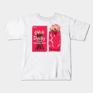 Japanese classic chocolate sticks Kids T-Shirt